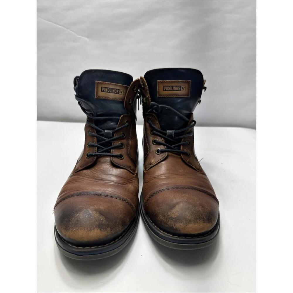 PIKOLINOS Men's Leather Ankle High Boots York M2M Size EU 41 US 8 Brown